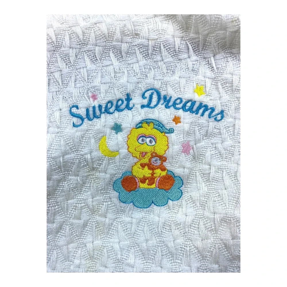 VTG 90s‎ Sesame Street Blanket Baby Big Bird Jim Henson 45